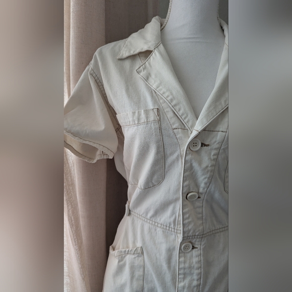 REVOLVE Pistola Parker Short Romper Ecru Small - Picture 3 of 13